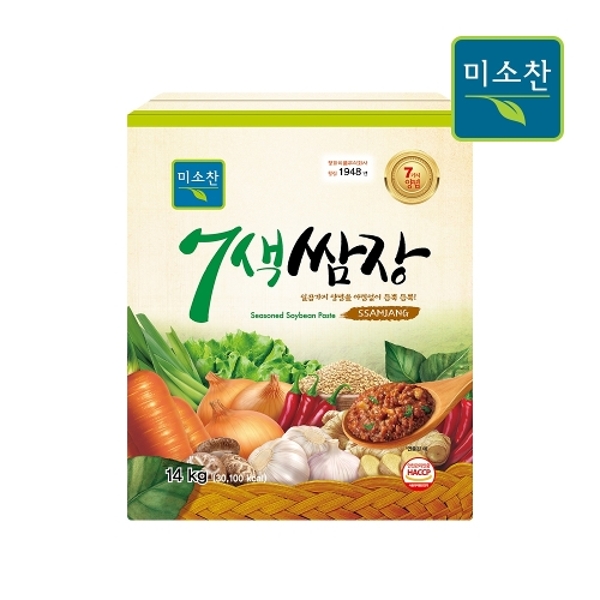 [사자표]미소찬 7색쌈장 14kg(지함)