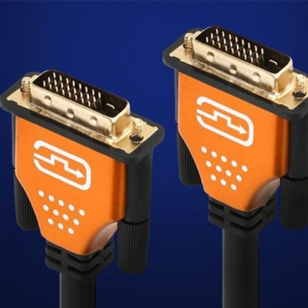 DVI-D TV 연결 케이블 금색 3M