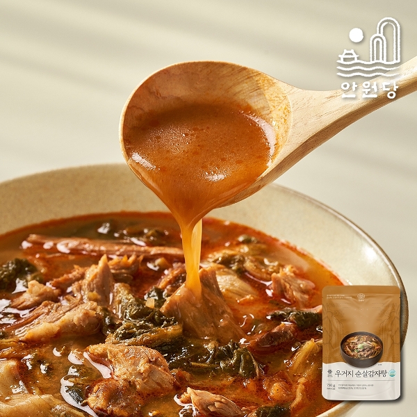 [안원당] 우거지 순살감자탕 750g x 4팩