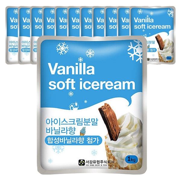 서강 아이스크림 파우더 분말 바닐라향 1kg x 12개