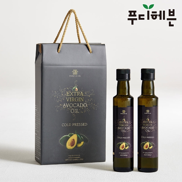 선물세트_상자포함/엑스트라버진 아보카도 오일 저온압착 250mlx2