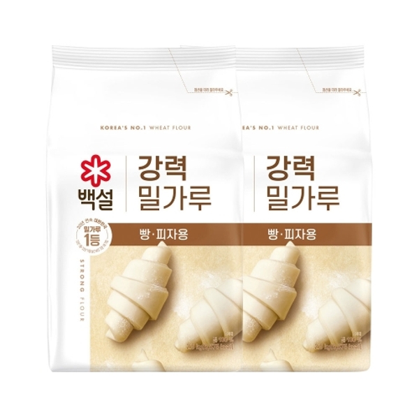 백설 강력 밀가루 2.5kg x2개