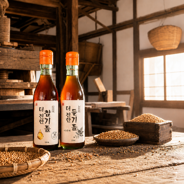 고소함이 살아있는 들기름350ml 4병