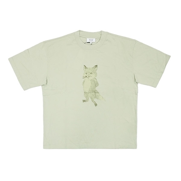 메종키츠네 레이디 폭스 반팔 티셔츠 로렐 그린 OW00119KJ0008 0171