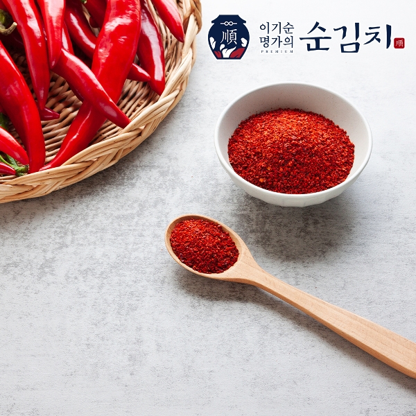 이기순 명인의 순 고춧가루 1kg 국내산 일반굵기 보통매운맛 국산 고추가루
