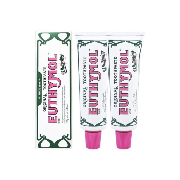 [ EUTHYMOL ] 유시몰 화이트닝 치약 120g 2개
