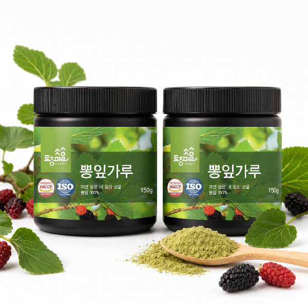 [토종마을]HACCP인증 국산 뽕잎가루 150g X 2개