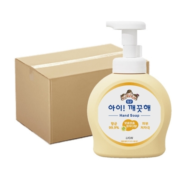 아이깨끗해 손세정제 대용량 490ml 용기 순향 x12개