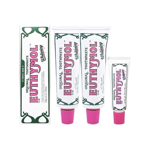[ EUTHYMOL ] 유시몰 화이트닝 치약 120g 2개+20g