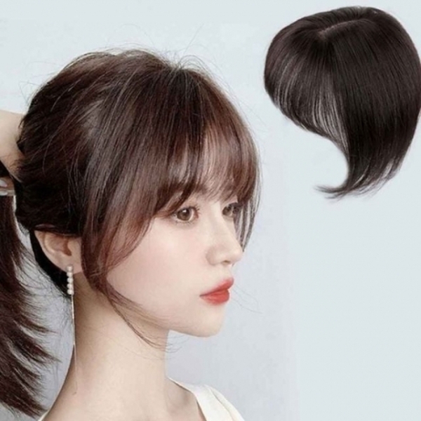 인모부분가발 중형 25cm 앞머리가발