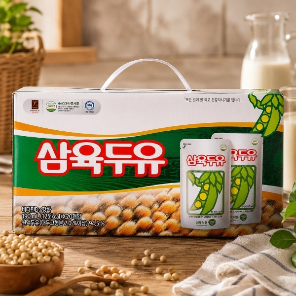 농업회사법인 청숨 삼육두유 파우치 190ml x 20 x 2