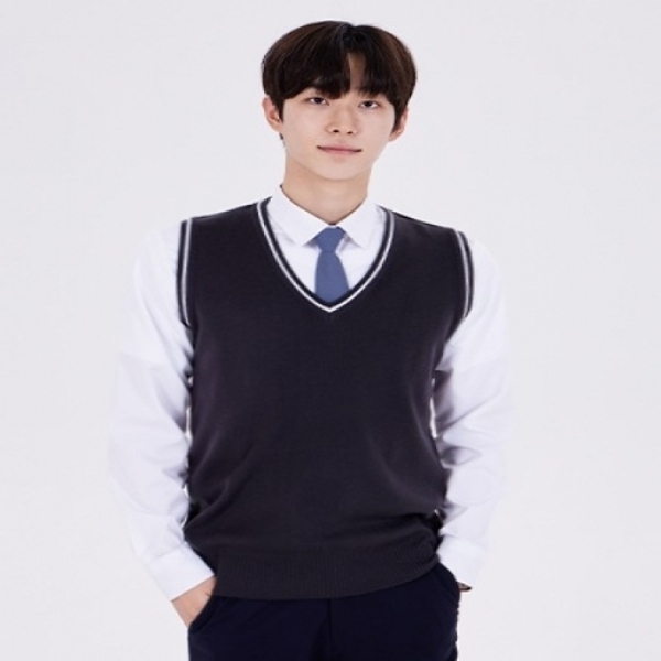 몰 보풀방지 네이비화이트라인 롱조끼남자