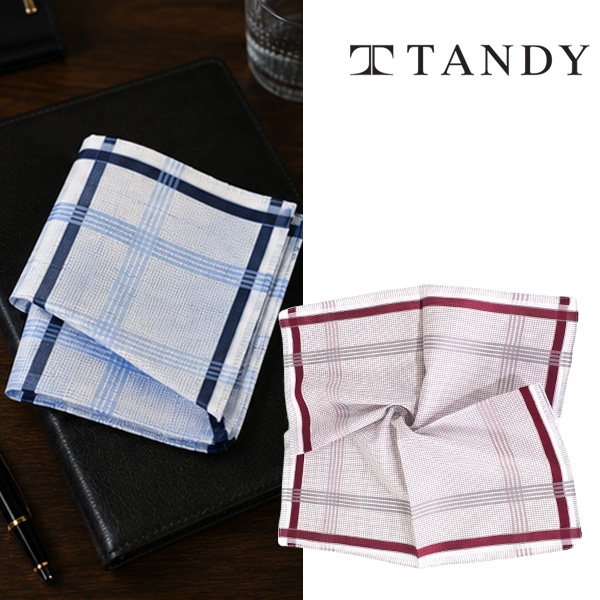 [탠디] TANDY 브리즈 체크 손수건 스카프