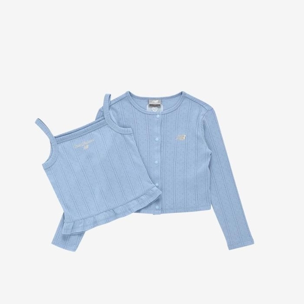 뉴발란스키즈(NB Kids) [2PCS] NBgC가디건 나시 세트 NK9BG3801GLight Blue
