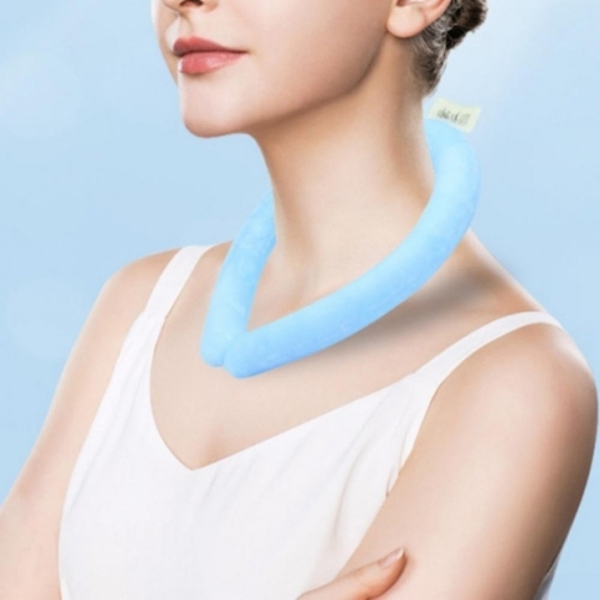 ( )1+1 여름 얼음 목걸이 아이스팩 쿨 링 넥 쿨러 밴드