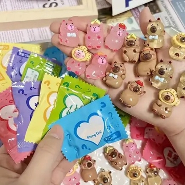 카피바라 미니어쳐 랜덤뽑기 랜덤 가챠뽑기 캡슐토이 카피바라 피규어 토이 캡슐 장난감 뽑기 키덜트