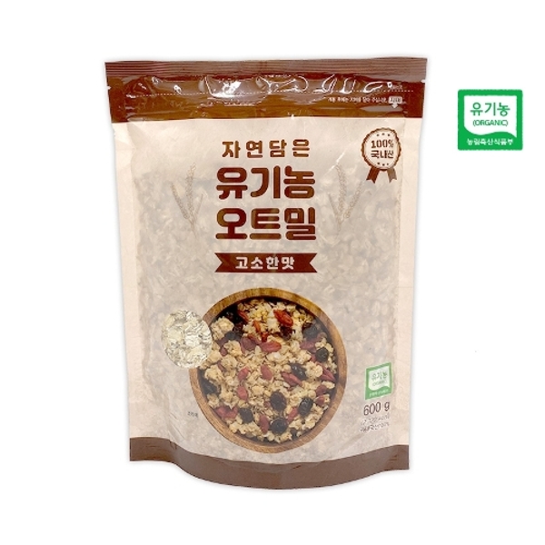 우리곡식 유기농 오트밀 600g