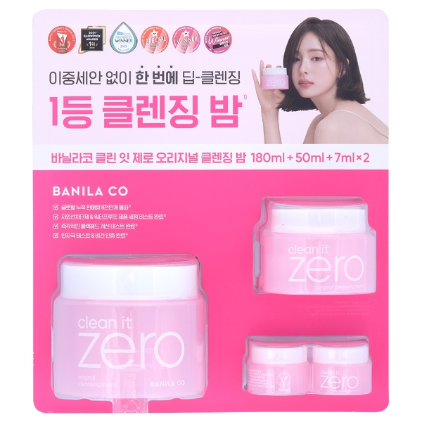 바닐라코 클린 잇 제로 클렌징밤 180ml 1개 + 50ml 1개 + 7ml 2개
