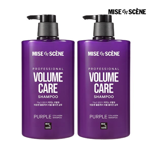 [AP] 미쟝센 볼륨케어 퍼플 콜라겐 샴푸 1000ml 2입