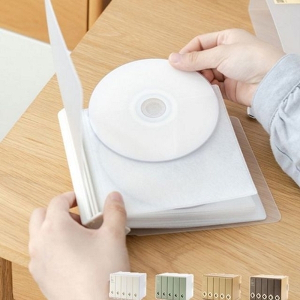 슬라이딩 앨범형 cd 케이스 미디어 cd 보관함 디스크 정리함