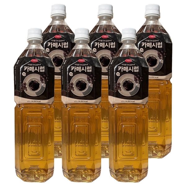 푸드웰 카페시럽 1.5L x 6개