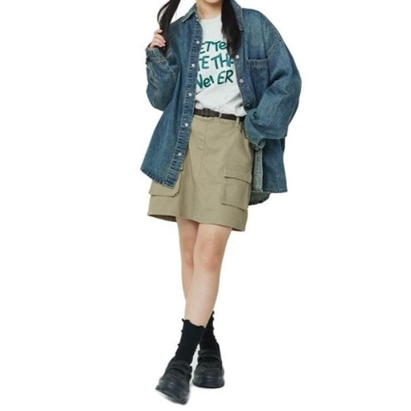 소이 세이브존07 벨트장식카고스커트  25F5881