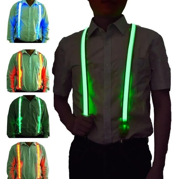 LED 멜빵 Y자 벨트 파티 야광