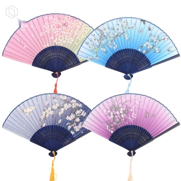 ( )휴대용 대나무 부채 바람부채 원목부채 여행부채