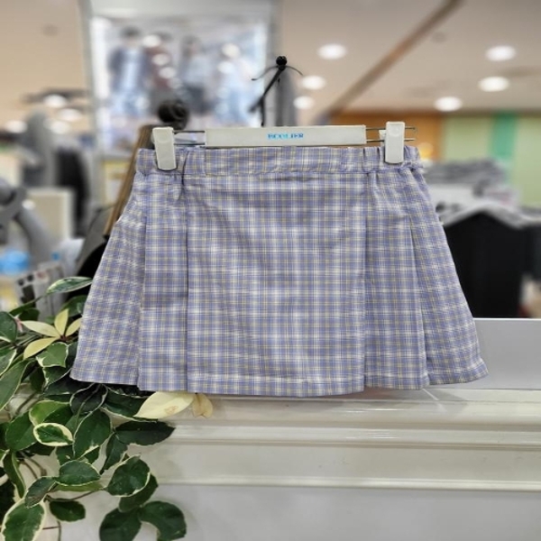 에꼴리에 세이브존06 주름 체크스커트 23B1854