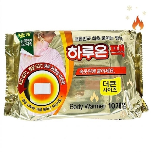 하루온팩 붙이는 핫팩 대용량 파스형 장시간 지속 야외활동 필수 50g, 50개