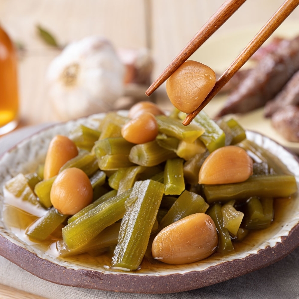 밥도둑 궁채 알마늘 장아찌 1kg