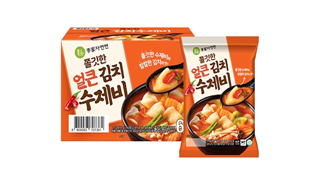 [이가자연면] 쫄깃한 얼큰김치수제비 6개입