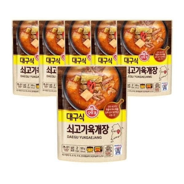 (주)오뚜기 오뚜기 대구식 쇠고기 육개장 6개