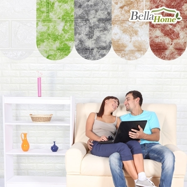 [벨라홈] 폼블럭 100x45cm 단열벽지 12p(CN6204)