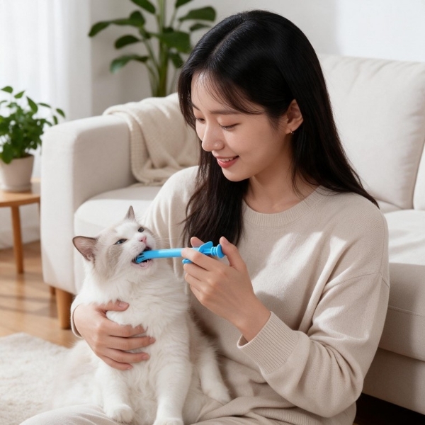 강아지 고양이 반려동물 급여 도구 영양제 먹이기 보조 기구 펫 케어 위생