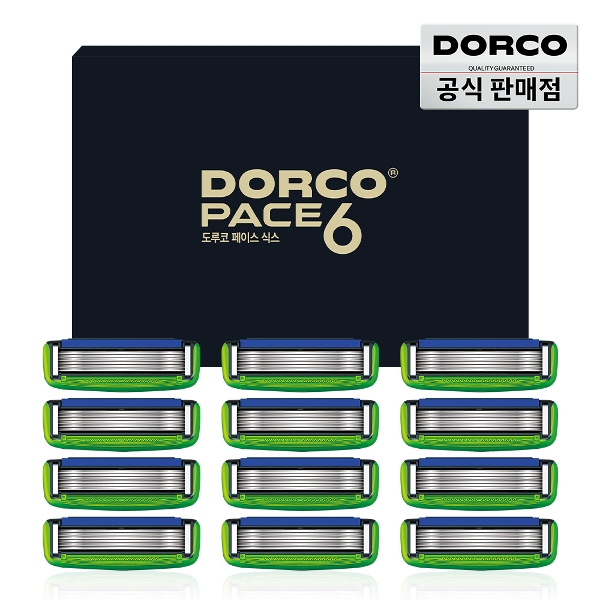 도루코 페이스6 면도날기획세트 총 12입 /6중날
