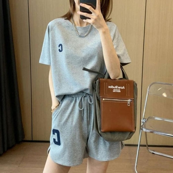 LND 스포티C 반팔 반바지 세트 여름 츄리닝
