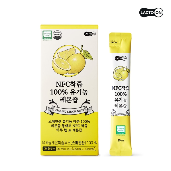[락토온]NFC착즙 100 유기농 레몬즙 1박스