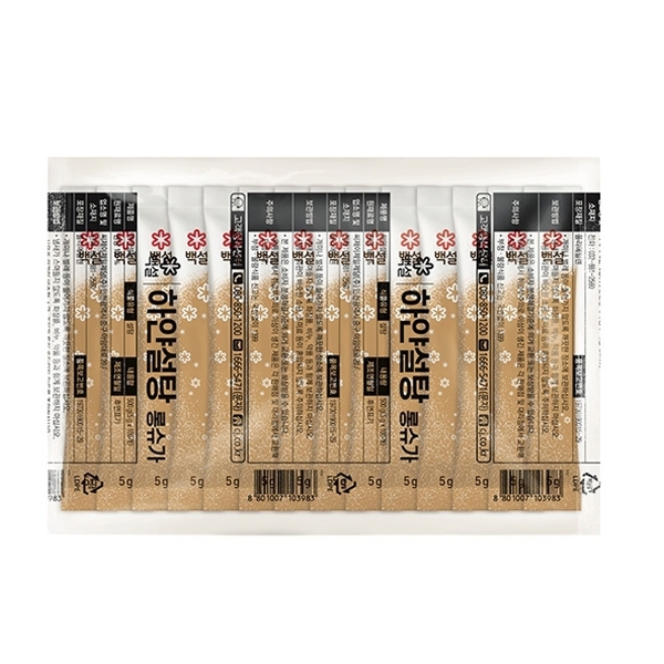 CJ 백설 하얀설탕 롱슈가 500g(5gx100개)
