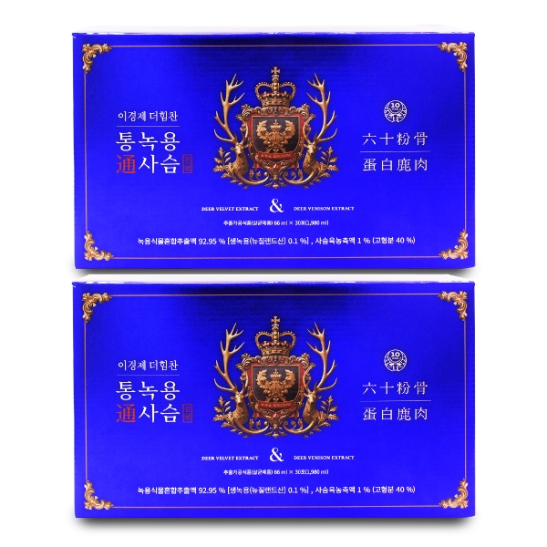 이경제 이경제 더힘찬 통녹용 사슴진액 66ml x 30포 X 2박스 I