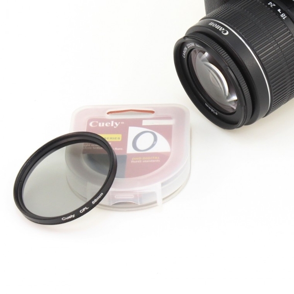 카메라 CPL 렌즈 편광 필터 67mm 빛 반사 차단 미러리스 DSLR