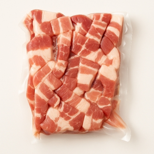 [더미트] 수입산 듀록 한입거리 삼겹살 1kg 3팩