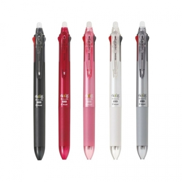 파이롯트 프릭션 3색볼펜 LKFBS-60EF SP 0.5mm 소프트핑크 멀티펜