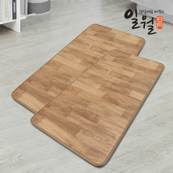 일월 미니싱글 원목무늬 전기매트(45x135)