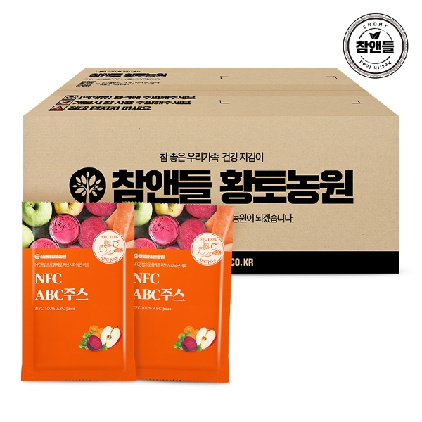 참앤들황토농원 NFC착즙 ABC쥬스 100포(실속포장)