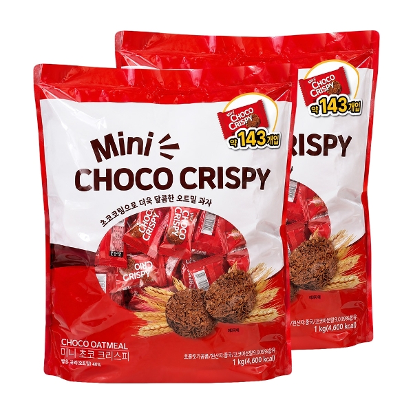 니코 미니 초코크리스피 1kg x 2개 / 오트밀초코
