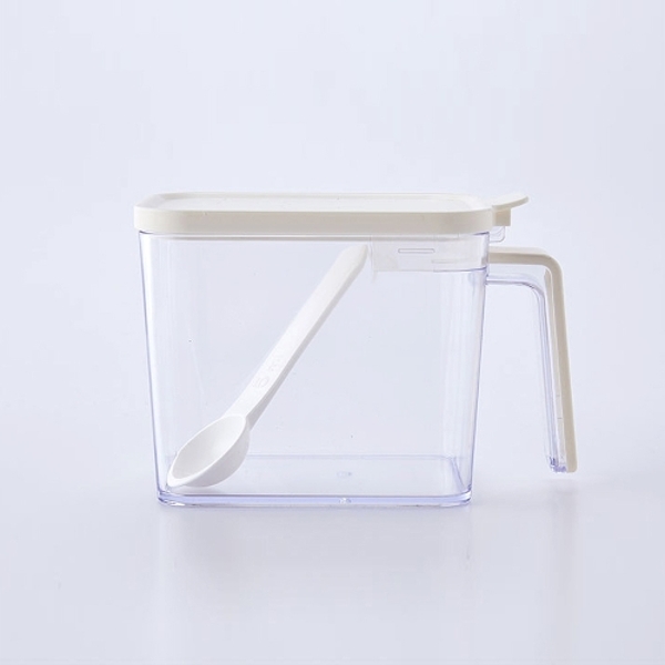 오리스타 스푼 양념통 화이트 600ml 5개 파우더 설탕 소금 조미료통 보관용기