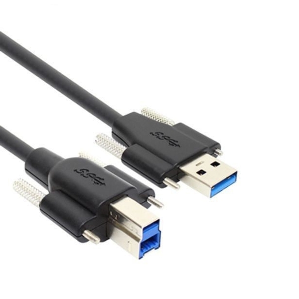 데이터 케이블 USB3.0 AM BM 락케이블 USB연장선 2m