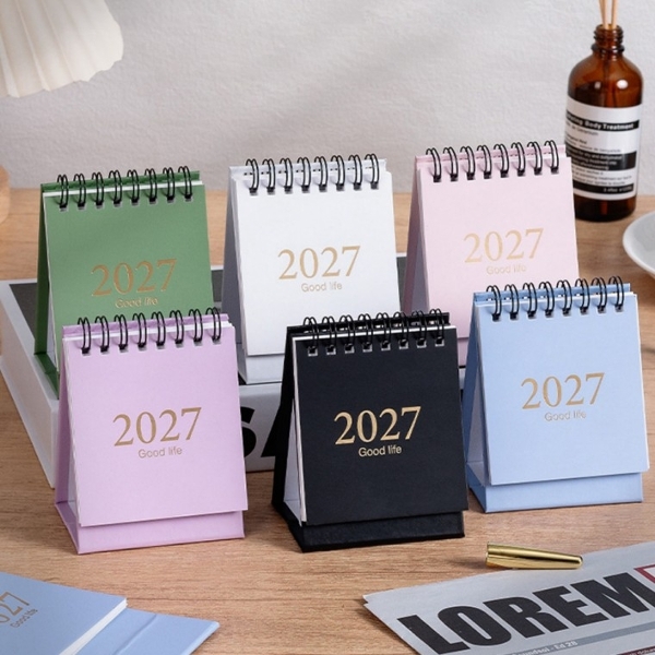 [개미물류] 2027미니달력 작은 휴대용 캘린더 일정관리 탁상용 깔끔한 사무실 소형 데스크 새해 책상