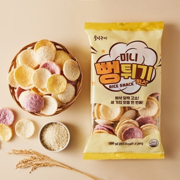 [꿀이구마] 담백 고소한 한입 뻥튀기 100g x 10봉
